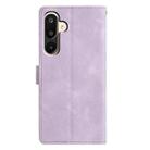 For Samsung Galaxy M16 5G Triangles Embossed Leather Phone Case(Purple) - 3