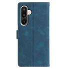 For Samsung Galaxy M16 5G Triangles Embossed Leather Phone Case(Blue) - 3