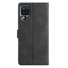 For Samsung Galaxy M53 Triangles Embossed Leather Phone Case(Black) - 3