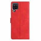 For Samsung Galaxy M53 Triangles Embossed Leather Phone Case(Red) - 3