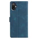 For Samsung Galaxy M06 5G Triangles Embossed Leather Phone Case(Blue) - 3