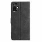 For Samsung Galaxy M06 5G Triangles Embossed Leather Phone Case(Black) - 3