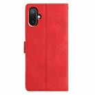 For Samsung Galaxy M06 5G Triangles Embossed Leather Phone Case(Red) - 3