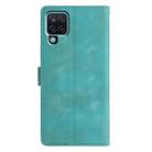 For Samsung Galaxy A12 5G Triangles Embossed Leather Phone Case(Green) - 3
