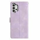 For Samsung Galaxy A13 4G Triangles Embossed Leather Phone Case(Purple) - 3