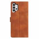 For Samsung Galaxy A13 4G Triangles Embossed Leather Phone Case(Brown) - 3