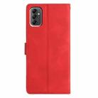 For Samsung Galaxy A13 5G Triangles Embossed Leather Phone Case(Red) - 3