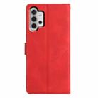 For Samsung Galaxy A32 5G Triangles Embossed Leather Phone Case(Red) - 3