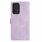 For Samsung Galaxy A53 Triangles Embossed Leather Phone Case(Purple) - 3
