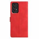 For Samsung Galaxy A53 Triangles Embossed Leather Phone Case(Red) - 3