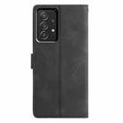 For Samsung Galaxy A72 4G / 5G Triangles Embossed Leather Phone Case(Black) - 3