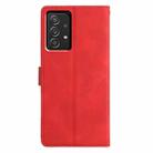 For Samsung Galaxy A72 4G / 5G Triangles Embossed Leather Phone Case(Red) - 3