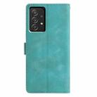 For Samsung Galaxy A73 Triangles Embossed Leather Phone Case(Green) - 3