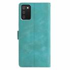For Samsung Galaxy A02s EU Triangles Embossed Leather Phone Case(Green) - 3
