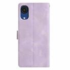 For Samsung Galaxy A03 Core Triangles Embossed Leather Phone Case(Purple) - 3