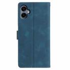 For Samsung Galaxy A05 Triangles Embossed Leather Phone Case(Blue) - 3