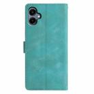 For Samsung Galaxy A05 Triangles Embossed Leather Phone Case(Green) - 3