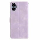 For Samsung Galaxy A06 4G Triangles Embossed Leather Phone Case(Purple) - 3