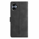 For Samsung Galaxy A06 4G Triangles Embossed Leather Phone Case(Black) - 3