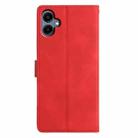For Samsung Galaxy A06 4G Triangles Embossed Leather Phone Case(Red) - 3