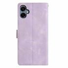 For Samsung Galaxy A07 Triangles Embossed Leather Phone Case(Purple) - 3