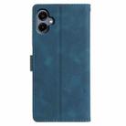 For Samsung Galaxy A07 Triangles Embossed Leather Phone Case(Blue) - 3