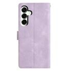 For Samsung Galaxy A17 Triangles Embossed Leather Phone Case(Purple) - 3