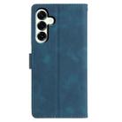 For Samsung Galaxy A17 Triangles Embossed Leather Phone Case(Blue) - 3