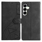 For Samsung Galaxy A17 Triangles Embossed Leather Phone Case(Black) - 1