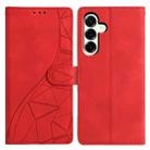 For Samsung Galaxy A17 Triangles Embossed Leather Phone Case(Red) - 1