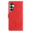 For Samsung Galaxy A17 Triangles Embossed Leather Phone Case(Red) - 3