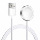 For Apple Watch Series xDfind Aluminum Alloy Shell Magnetic Wireless Watch Charger, Interface:USB-A(White) - 1