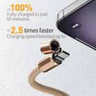 WK WDC-70 65W Type-C to Type-C Phone Lanyard Data Cable, Length: 1.6m(Beige) - 3