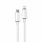 WK WDC-73 PD30W Type-C to 8 Pin Fast Charging Data Cable, Length: 1.2m(White) - 1