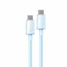 WK WDC-74 65W Type-C to Type-C Fast Charging Data Cable, Length: 1.2m(Blue) - 1