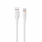 WK WDC-91a 66W USB to Type-C Silicone Data Cable, Length: 1.2m(White) - 1