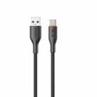 WK WDC-91a 66W USB to Type-C Silicone Data Cable, Length: 1.2m(Black) - 1