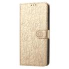 For Samsung Galaxy S23+ 5G Daisy Embossed Leather Phone Case(Gold) - 2