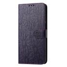 For Samsung Galaxy S21+ 5G Daisy Embossed Leather Phone Case(Dark Purple) - 2