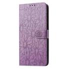 For Samsung Galaxy S21 5G Daisy Embossed Leather Phone Case(Light Purple) - 2