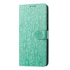 For Samsung Galaxy S21 5G Daisy Embossed Leather Phone Case(Green) - 2