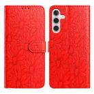 For Samsung Galaxy A54 5G Daisy Embossed Leather Phone Case(Red) - 1