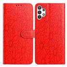 For Samsung Galaxy A32 5G Daisy Embossed Leather Phone Case(Red) - 1