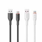 WK WDC-91m 12W USB to Micro USB Silicone Data Cable, Length: 1.2m(Black) - 2