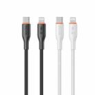 WK WDC-92 PD27W Type-C to 8 Pin Silicone Data Cable, Length: 1.2m(Black) - 2