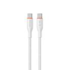 WK WDC-93 65W Type-C to Type-C Silicone Data Cable, Length: 1.2m(White) - 1