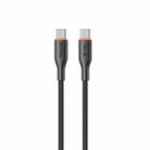 WK WDC-93 65W Type-C to Type-C Silicone Data Cable, Length: 1.2m(Black) - 1