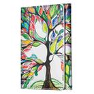 Color Painting Leather Horizontal Magnetic Wallet Card Bag Case(Tree of Life) - 2