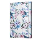 Color Painting Leather Horizontal Magnetic Wallet Card Bag Case(Floral) - 2