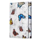Color Painting Leather Horizontal Magnetic Wallet Card Bag Case(Butterflies) - 2